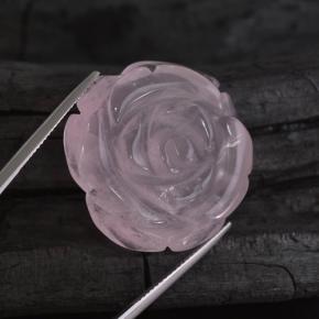 Quartzo rosa rosa natural 53,41ct, forma extravagante, translúcido