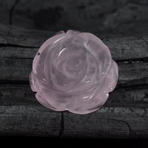 Quartzo rosa rosa natural 53,41ct, forma extravagante, translúcido