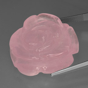 Quartzo rosa rosa natural 71,47ct, transparente, transparente/translúcido