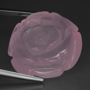 Quartzo rosa rosa natural 48,86ct, transparente, transparente/translúcido