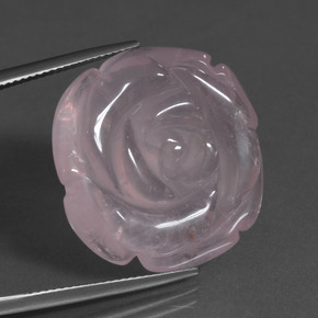Quartzo rosa rosa natural 37,94ct, forma extravagante, translúcido