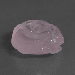 Quartzo rosa rosa natural 37,94ct, forma extravagante, translúcido