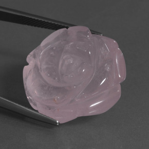 Quartzo rosa rosa natural 37,94ct, forma extravagante, translúcido