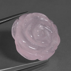 Quartzo rosa rosa natural 34,64ct, forma extravagante, translúcido