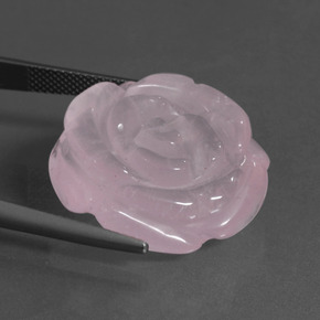 Quartzo rosa rosa natural 34,64ct, forma extravagante, translúcido