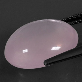Quartzo rosa rosa natural 7,29ct, transparente, transparente/translúcido