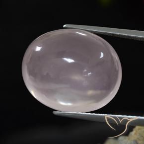 Quartzo Rosa Rosa bem claro Natural 17.48ct, oval, Transparente