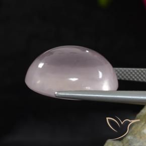 Quartzo Rosa Rosa bem claro Natural 17.48ct, oval, Transparente