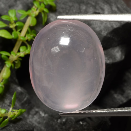 Quartzo rosa rosa natural 12,96ct, transparente, transparente/translúcido