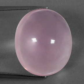 Quartzo rosa rosa natural 31,69ct, corte oval, transparente