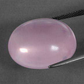 Quartzo rosa rosa natural 31,69ct, corte oval, transparente