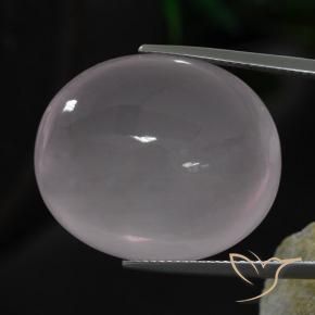 Quartzo Rosa Rosa bem claro Natural 44.65ct, oval, Transparente