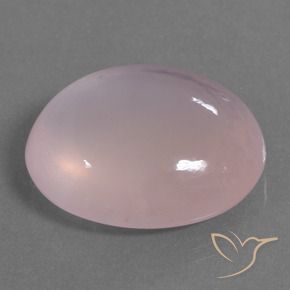 Quartzo Rosa Rosa Claro Rosa Natural 40.97ct, oval, Transparente/Translúcido