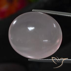 Quartzo Rosa Rosa Claro Rosa Natural 39.82ct, oval, Transparente