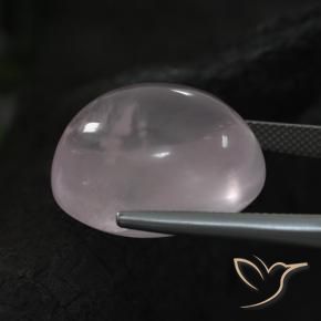 Quartzo Rosa Rosa bem claro Natural 38.11ct, oval, Transparente