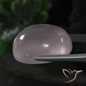 Quartzo Rosa Luz rosa Natural 51.32ct, oval, Transparente