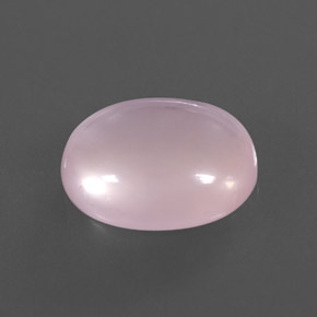 Quartzo rosa rosa natural 7,46ct, corte oval, transparente