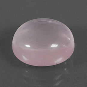 Quartzo rosa rosa natural 10,12ct, corte oval, transparente