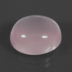 Quartzo rosa rosa natural 10,04ct, corte oval, transparente