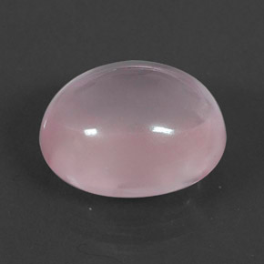 Quartzo rosa rosa natural 8,60ct, corte oval, transparente