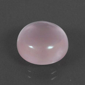 Quartzo Rosa Rosa Natural 7.32ct, Corte Redondo, Transparente
