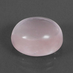 Quartzo rosa rosa natural 9,85ct, corte oval, transparente