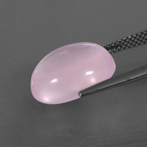 Quartzo rosa rosa natural 8,07ct, corte oval, transparente