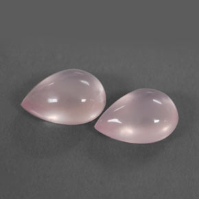 Pedras preciosas de quartzo rosa rosa natural de  ct, formato de pêra, transparente