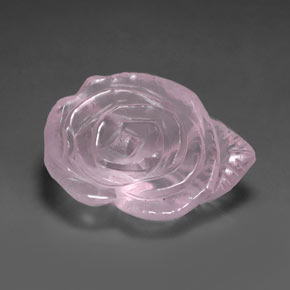 Quartzo rosa rosa natural 27,23ct, transparente, transparente/translúcido