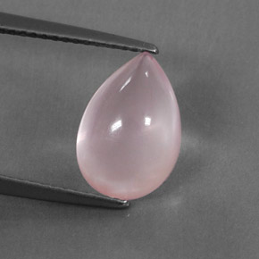 Quartzo rosa rosa natural 3,36ct, transparente, transparente/translúcido