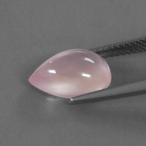 Quartzo rosa rosa natural 3,36ct, transparente, transparente/translúcido
