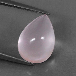 Quartzo rosa rosa natural 4,62ct, transparente, transparente/translúcido