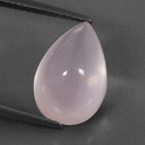 Quartzo rosa rosa natural 5,73ct, transparente, transparente/translúcido