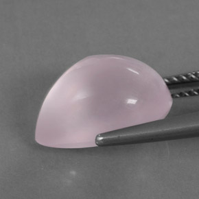 Quartzo rosa rosa natural 5,86ct, transparente, transparente/translúcido