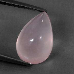 Quartzo rosa rosa natural 5,61ct, transparente, transparente/translúcido