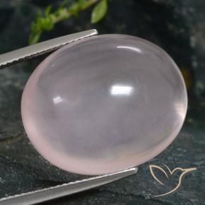 Quartzo Rosa Luz rosa Natural 36.82ct, oval, Transparente