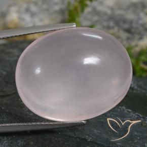 Quartzo Rosa Rosa bem claro Natural 38.60ct, oval, Transparente