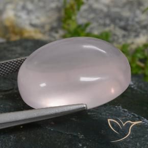 Quartzo Rosa Rosa bem claro Natural 38.60ct, oval, Transparente