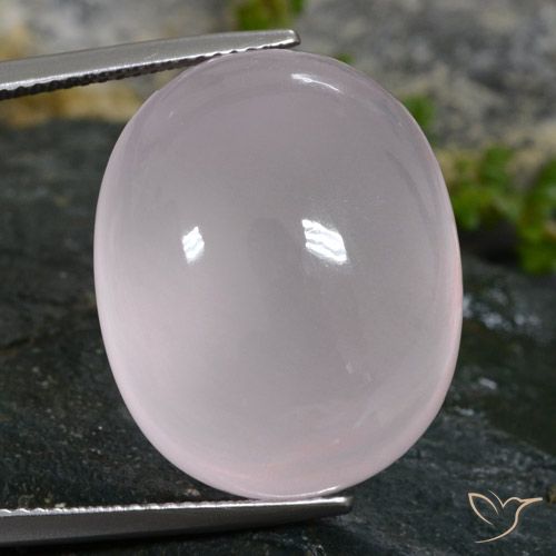 40.38ct Natural Rosa bem claro Quartzo Rosa, oval, Transparente/Translúcido