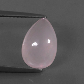 Quartzo rosa rosa natural 2,92ct, transparente, transparente/translúcido