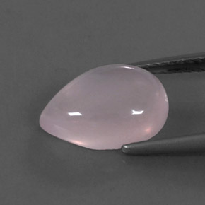 Quartzo rosa rosa natural 2,92ct, transparente, transparente/translúcido