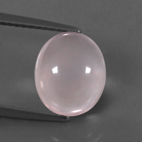 Quartzo rosa rosa natural 3,44ct, transparente, transparente/translúcido