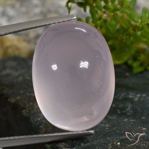 29.72ct Natural Rosa Claro Rosa Quartzo Rosa, oval, Translúcido