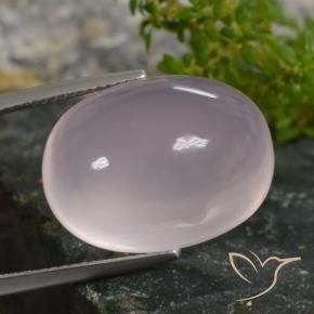 Quartzo Rosa Rosa Claro Rosa Natural 29.72ct, oval, Translúcido