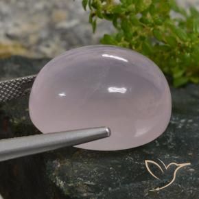 Quartzo Rosa Rosa Claro Rosa Natural 29.72ct, oval, Translúcido