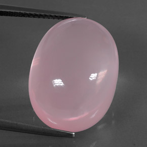 Quartzo rosa rosa natural 23,66ct, transparente, transparente/translúcido