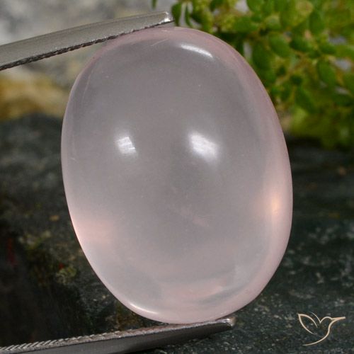 24.31ct Natural Rosa Claro Rosa Quartzo Rosa, oval, Translúcido