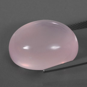 Quartzo rosa rosa natural 26,27ct, transparente, transparente/translúcido