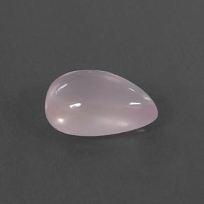 Quartzo rosa rosa natural 4,48ct, formato de pêra, transparente