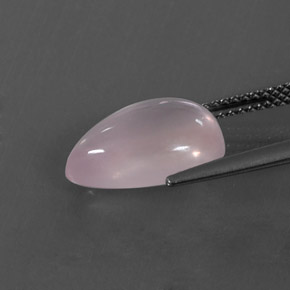 Quartzo rosa rosa natural 4,48ct, formato de pêra, transparente